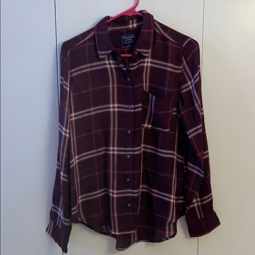 Maroon Boyfriend Flannel